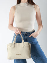 Handtas Valentino Beige pansy VBS8PG04-vue-porte
